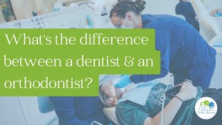 What’s the difference between a dentist amp an orthodontist [upl. by Huggins]