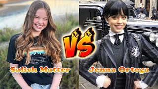 Salish Matter VS Jenna Ortega Transformation 👑 From Baby To 2024 [upl. by Etnod]