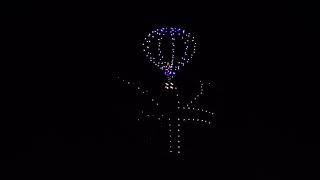 Balloon Fiesta Drone Light Show B October 5th 2024 Albuquerque NM USA 美国新墨西哥州热气球节无人机表演B [upl. by Latoye]