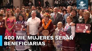 Comienza la entrega de tarjetas Mujeres con Bienestar en el Edomex [upl. by Radford]