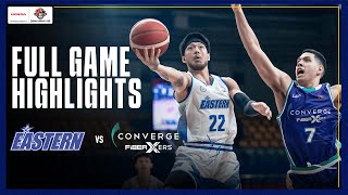 EASTERN vs CONVERGE  FULL GAME HIGHLIGHTS  PBA SEASON 49 COMMISSIONERS CUP  NOV 29 2024 [upl. by Kcirrej]