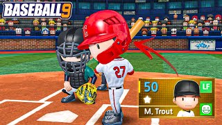 MIKE TROUT MAKES HIS DEBUT  Baseball 9 [upl. by Adams]