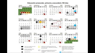 Calendario escolar 2023 2024 [upl. by Juta]