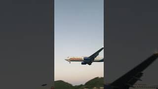 Jet2 landing at skiathos 2022 [upl. by Ekoorb]