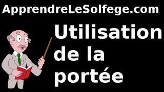 Utilisation de la portée  apprendre le solfège et la musique [upl. by Marlee32]