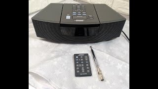 BOSE Wave Radio CD Player Clock Alarm AWRC3G Official Remote Control Working [upl. by Lipinski]