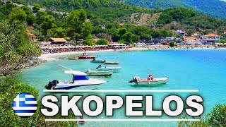 SKOPELOS Σκόπελος  The Greenest Greek Island in 4K ► 12 min [upl. by Machute539]