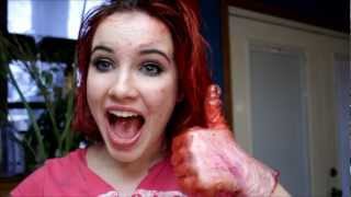 DIY How to temporarily dye your hair with food coloring [upl. by Yesak]