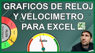 GRAFICOS de VELOCIMETRO y RELOJ geniales Excel [upl. by Ailero]