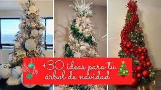 🎄MAS DE 30 IDEAS ARBOLES DE NAVIDAD 2024  DECORACION DE NAVIDAD🎄 [upl. by Yrtnahc200]