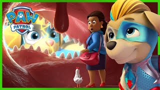 Mighty Twins save Mayor Goodway inside a Giant Eel  PAW Patrol  Cartoons for Kids Compilation [upl. by Lizzie714]