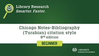 Turabian Chicago NotesBibliography Citation Style 9th edition [upl. by Aceber72]