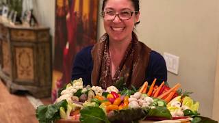 Ultimate Vegetable Platter HowTo  Raw Veggie Crudite  Perfect for the Holidays [upl. by Aileno]