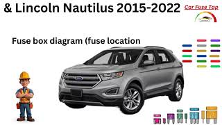 Fuse box diagrams fuse layouts and assignment Ford Edge amp Lincoln Nautilus 20152022 Fuse Diagram [upl. by Anirahc]