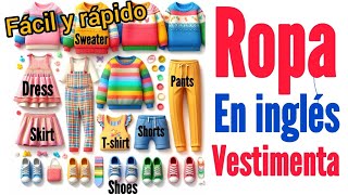 Ropa en inglés  Prendas de vestir en inglés [upl. by Cirone62]