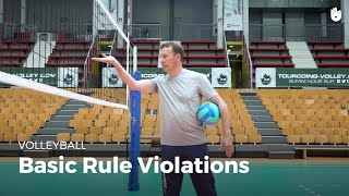 Basic rule violations  Volleyball [upl. by Nevs]