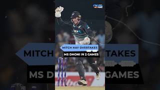 New Zealands new Wicketkeeper Mitch Hay Overtakes MS Dhoni in 2 T20Is  ytshorts msdhoni [upl. by Artekal]