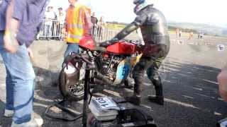 Honda 250 6 cylinder RC166 start up Jurby festival Isle of Man during the Manx Grand Prix Classic TT [upl. by Iey]