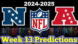 NFL Week 13 Game Predictions 2024 Predicting Every Matchup [upl. by Asilet]