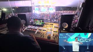 Paulo Cesar Baruk  LR da Behringer WING  Mixagem LIVE [upl. by Jobi417]