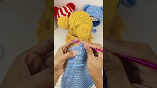 Handmade crochet hat tutorial👆🥰 [upl. by Ahsenyt]