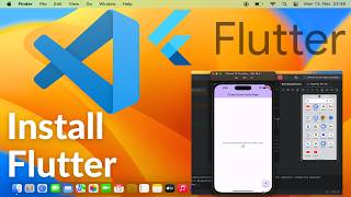 How to Install Flutter on Visual Studio Code On Mac  With Emulator  M1 M2 M3 2024 [upl. by Sturrock]