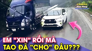 ATGT Tài xế MPV vượt ẩu trên đèo khi đường trơn và cái kết quottốn kémquot [upl. by Sekoorb547]