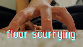 ASMR  Unpredictable Floor Scurrying camera tapping hand movements [upl. by Seidler]