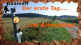 🐾DER 1 TAG🏕️  Trekking mit Hund auf dem quotAltmühltal Panoramawegquot🐒 [upl. by Kaete]