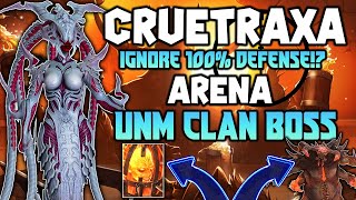 CRUETRAXA  1 SHOT SNIPER   Full Guide amp Masteries  UNM Clan Boss  Raid Shadow Legends [upl. by Chadd795]