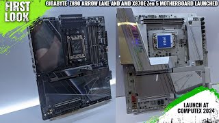 GIGABYTE Intel Z890 Arrow Lake and AMD X870E Zen 5 Motherboards Launched At Computex 2024 [upl. by Adnuhsar]