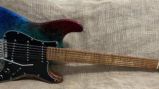 Jacobs Strat Multi Color Hand Made USA Guitar [upl. by Dnarb]