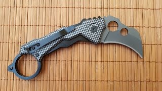 Gearbest Unboxing DA46 Liner Lock Foldable Claw Knife with Clip [upl. by Yslek]