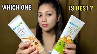 Mama Earth Face Wash Review  Rice Vs Vitamin C Facewash skincare review mamaearth [upl. by Megan713]