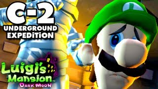 Luigis Mansion Dark Moon  Old Clockworks  C2 Underground Expedition Nintendo 3DS Walkthrough [upl. by Lecia]