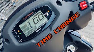 How To Set Time In Suzuki Access 125 Bluetooth Edition [upl. by Eatton]