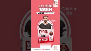 E KPSS Tarih Video Ders Notları  Gökhan ÖZ  2024 [upl. by Matthus]