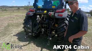 70hp Tractor AgKing AK704C Cabin Model [upl. by Relyt]