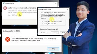 Khắc phục lỗi Network License Not Available khi cài REVIT 2022 REVIT 2023 REVIT 2024  Cách 1 [upl. by Pasadis]