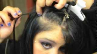 How to apply Micro Ring  Loop Hair Extensions step by step instructions Micro Ring Loop [upl. by Nosittam]