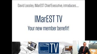 Introducing IMarEST TV [upl. by Esahc]