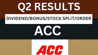 Acc Q2 Results 2025  Acc result Today  Acc Share Latest [upl. by Windsor]