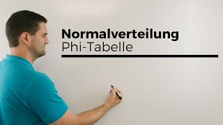 Normalverteilung PhiTabelle Spezial Teil 3 Stochastik GaußVerteilung Mathe by Daniel Jung [upl. by Ydoow]