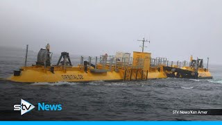 Worlds most powerful tidal turbine switched on [upl. by Ames]