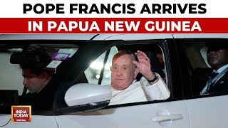 Pope Francis Arrives In Papua New Guinea For The Second Leg Of His Southeast Asia And Oceania Trip [upl. by Timotheus312]