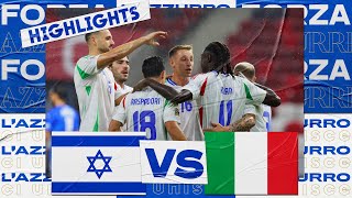 Highlights IsraeleItalia 12  Nations League 202425 [upl. by Marje9]