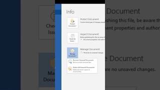 Recovered unsaved Word document  100 worked👍🏻  trending shorts information [upl. by Nnairahs484]