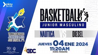 Macabeadas Juveniles 2024 Basketball Junior Masculino Nautica vs Diesel 04 Ene 24 [upl. by Eneg142]