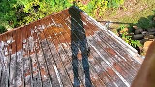 killing rust Phosphoric acid 40 mix test on metal roof PT3 [upl. by Kenison]