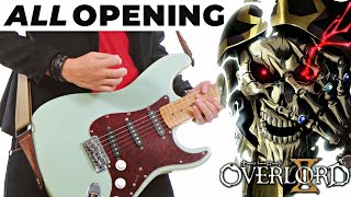 All Opening Overlord S1ampS2ampS3 【弾いてみた】 [upl. by Bilski]